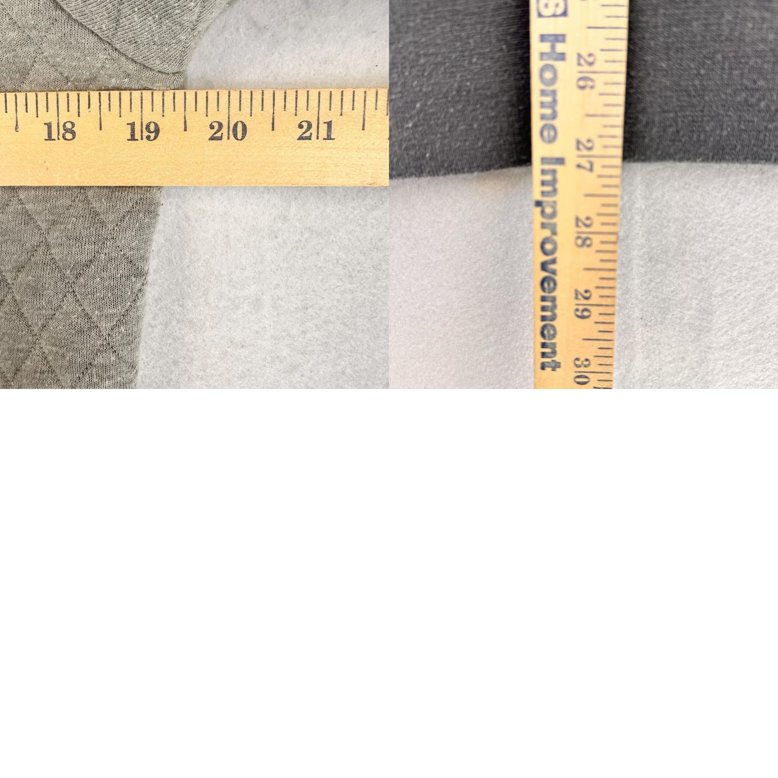 Vintage Simply Southern Sweatshirt Womens M Gray Quilted Snap Pullover Mock Neck Argyle/Diamond Size M / US 6-8 / IT 42-44 - 8 Thumbnail