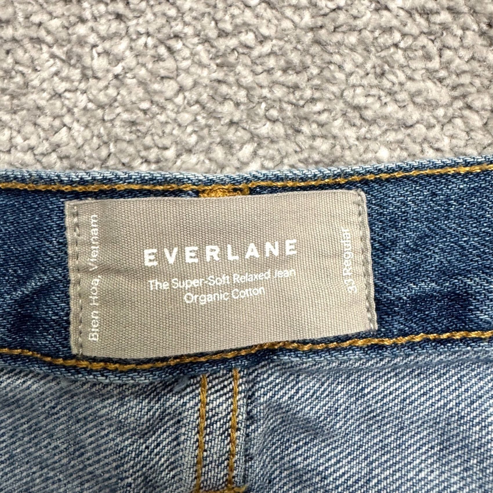 Everlane Everlane Jeans Women 33 Blue Medium Wash Relaxed Straight Denim Size 25" / US 0 / IT 36 - 7 Thumbnail