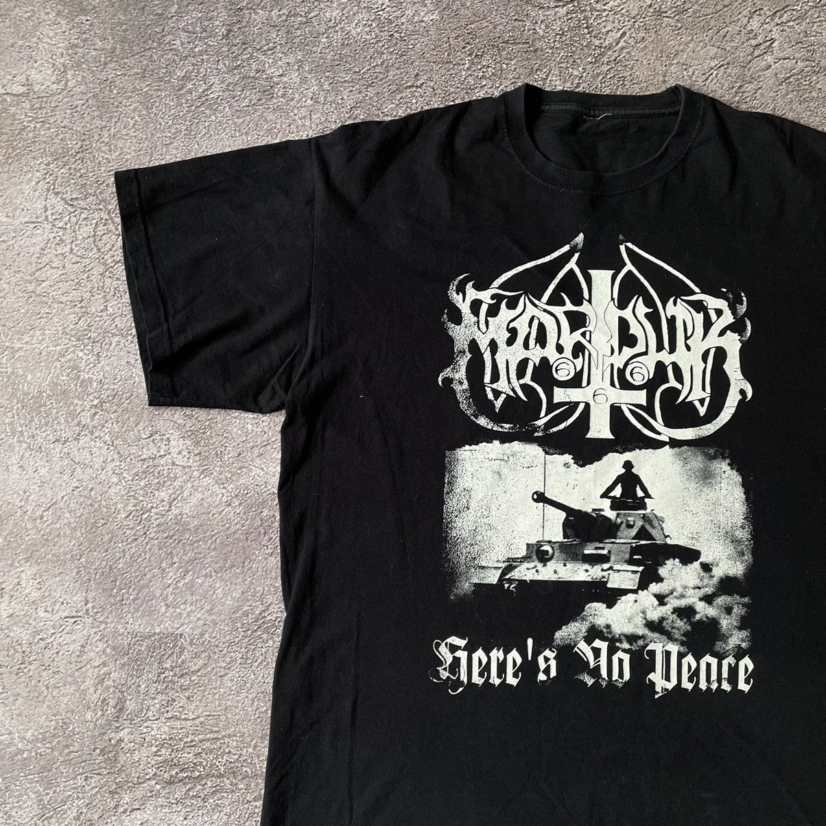 Vintage Vintage 90s Marduk Black Metal Band Tee Graphic Punk Slim XL Size US XL / EU 56 / 4 - 5 Thumbnail