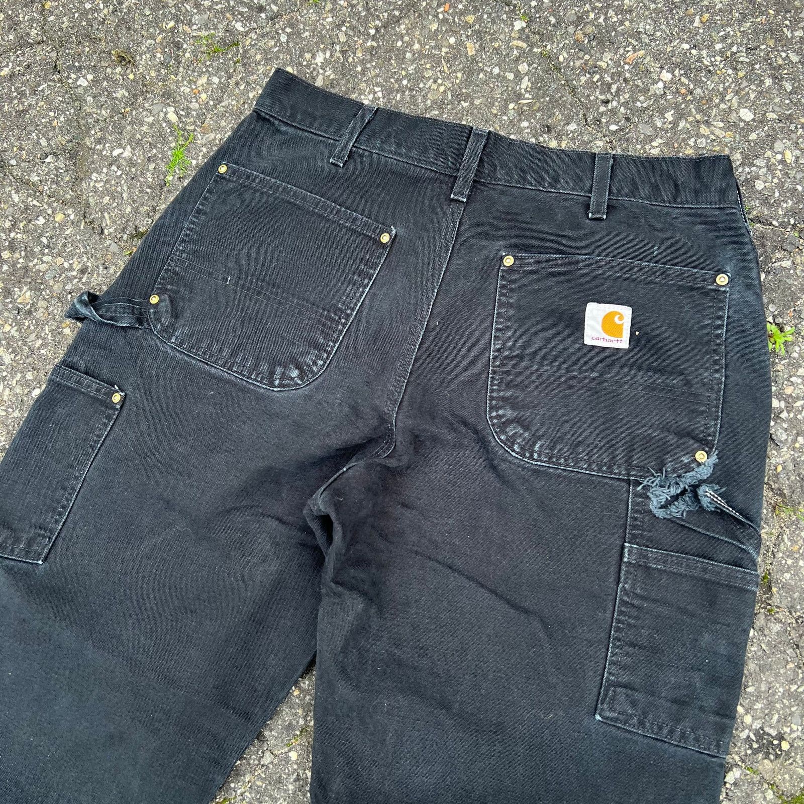 Carhartt × Vintage Vintage carhartt black double knee work wear carpenter pants Size US 32 / EU 48 - 5 Thumbnail