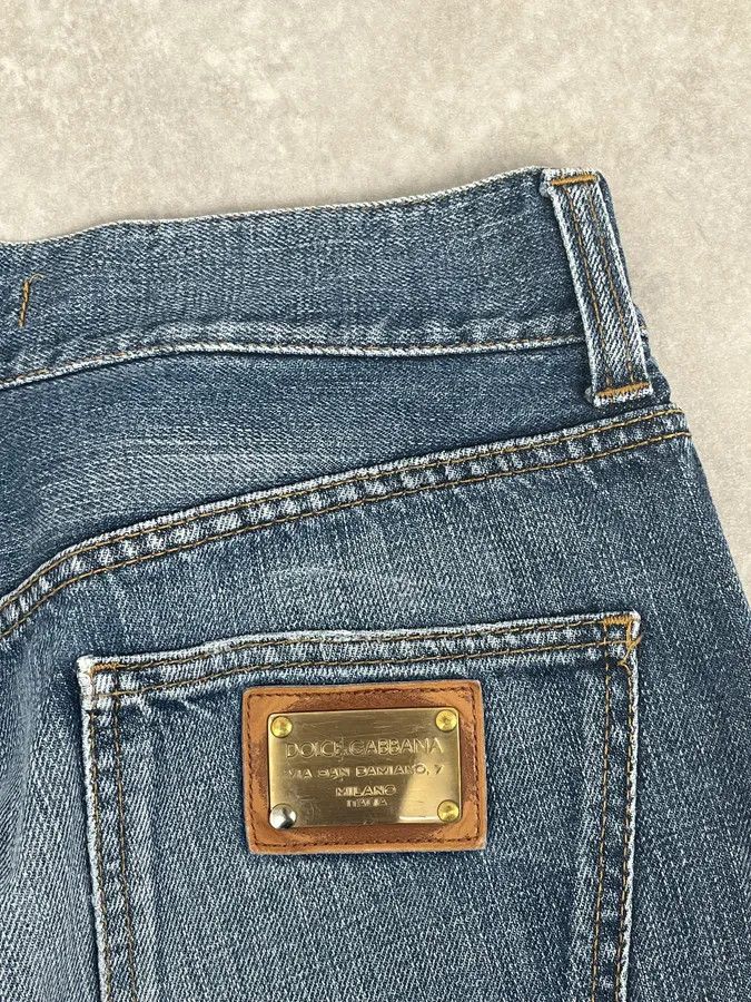Dolce & Gabbana 2000s Dolce & Gabbana Blue Slim Denim Jeans Size US 30 / EU 46 - 9 Thumbnail