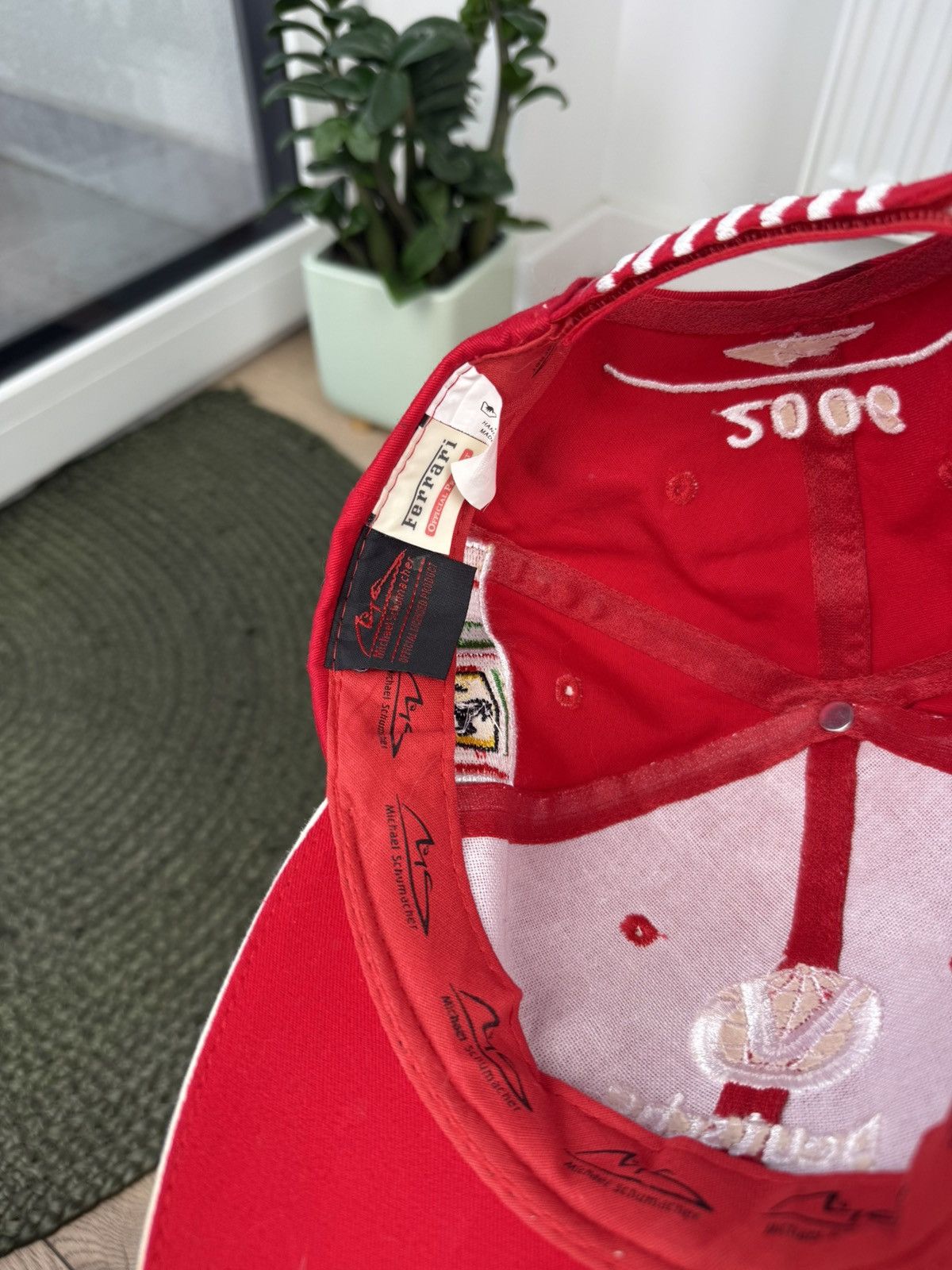 Ferrari 2006 F1 World Champion Michael Schumacher Ferrari Cap Size ONE SIZE - 10 Thumbnail