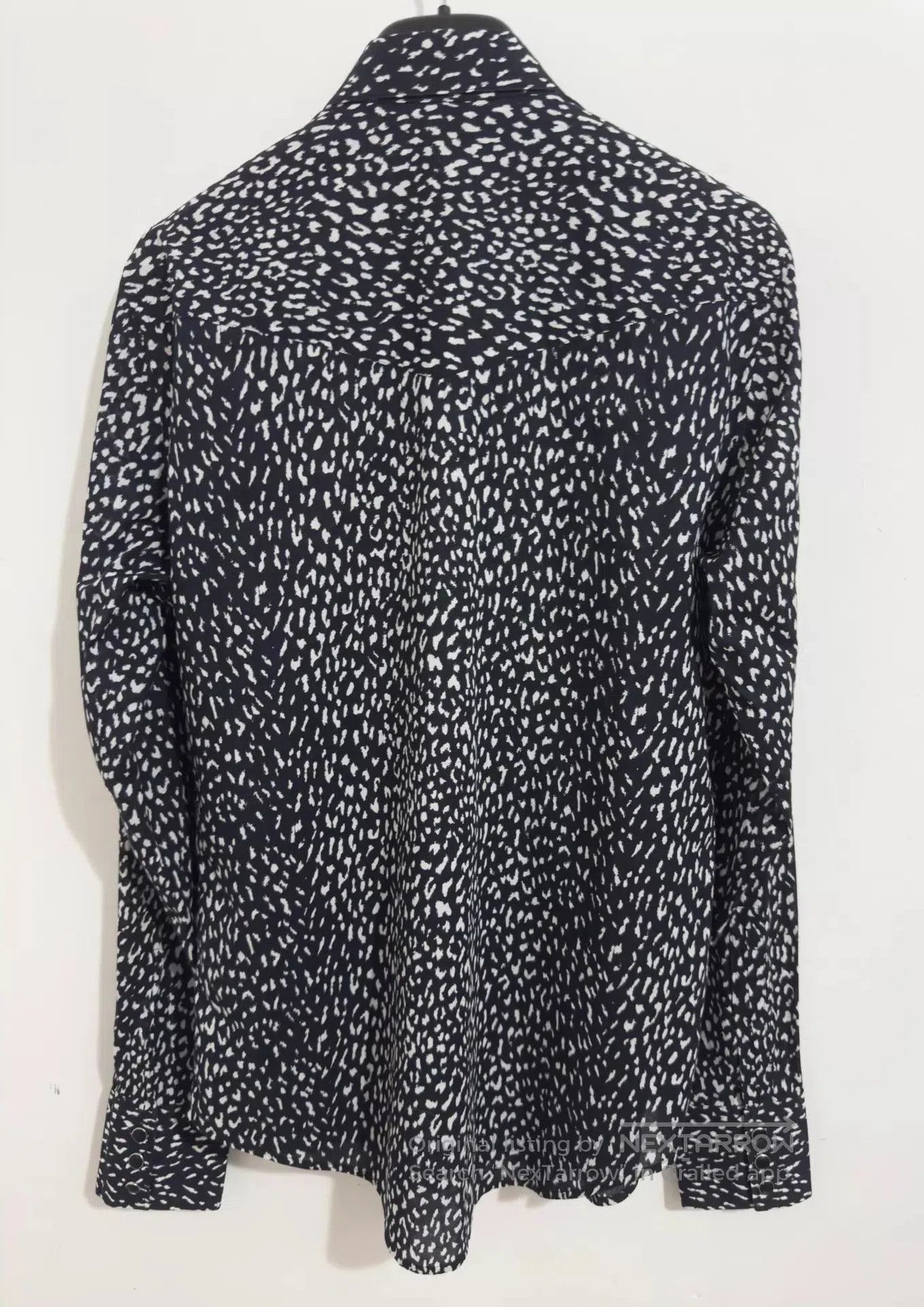 Saint Laurent Paris Black Patterned Long Sleeve Button. Size US S / EU 44-46 / 1 - 2 Thumbnail