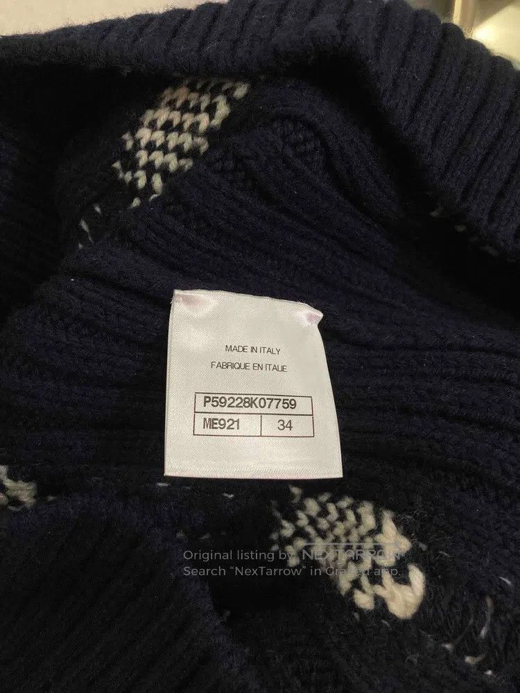Chanel Chanel Blue and white glitter knitted sweater Size XXS / US 00 / IT 34 - 6 Thumbnail