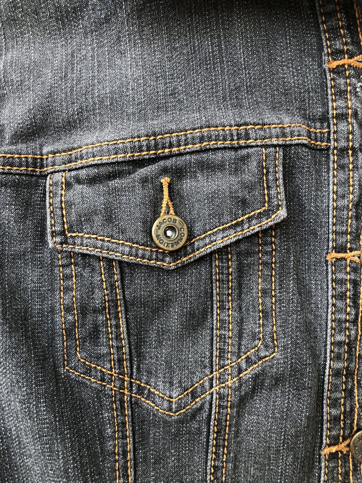Vintage Eterno Belleza Paisley Black Denim Jacket Vintage Style Size M / US 6-8 / IT 42-44 - 9 Thumbnail