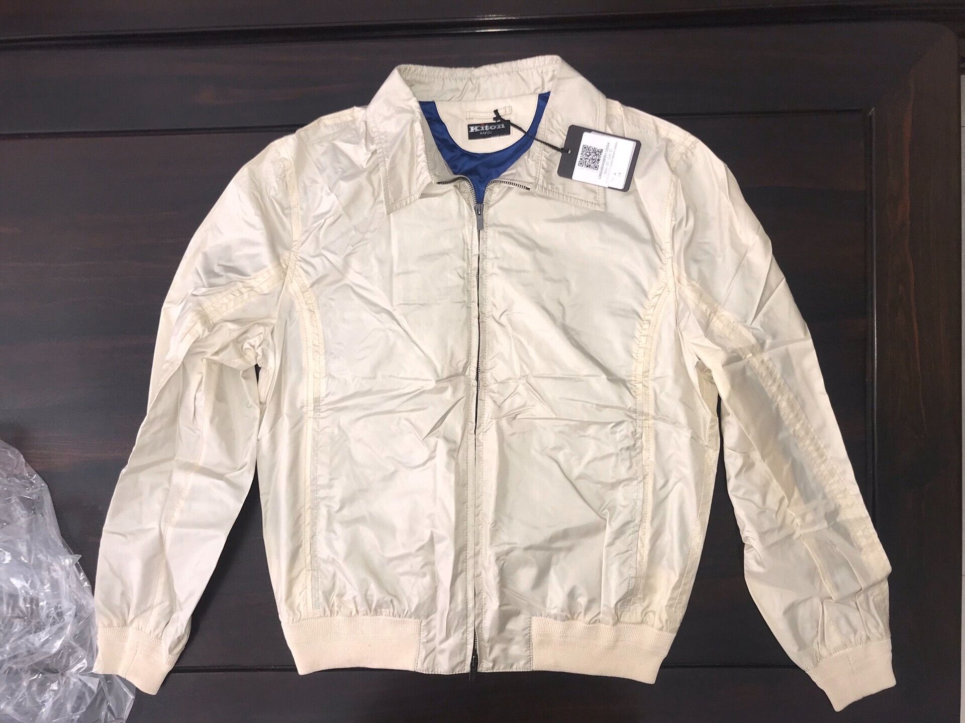 Kiton silk cashmere jacket for men in cream Size US L / EU 52-54 / 3 - 1 Thumbnail