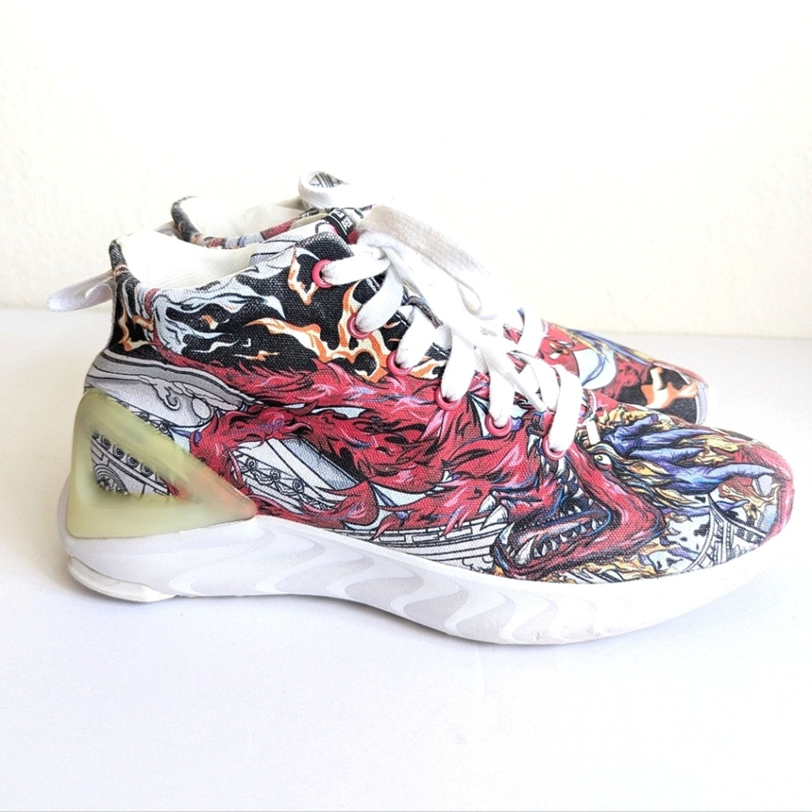 Peak Performance Idx X PEAK Shoes Men High-top Deep Crane Red US 6.5 Sneakers Size US 6.5 / EU 39-40 - 5 Thumbnail
