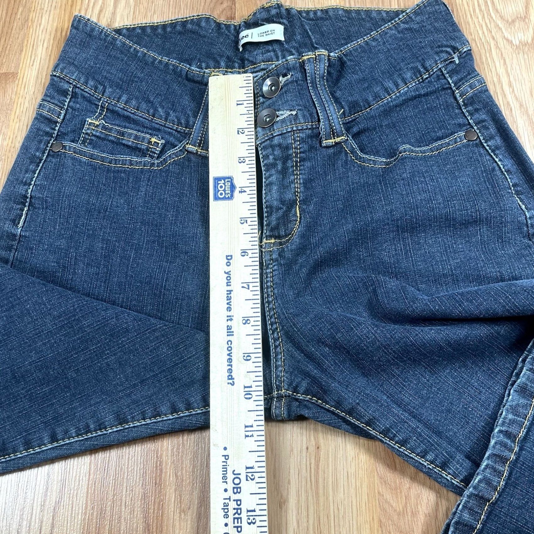 Lee Lee Jeans Womens Size 8 Regular Lower On The Waist Straight Leg Denim Pants Blues Jeans Casual 90s? Size 30" / US 8 / IT 44 - 7 Thumbnail