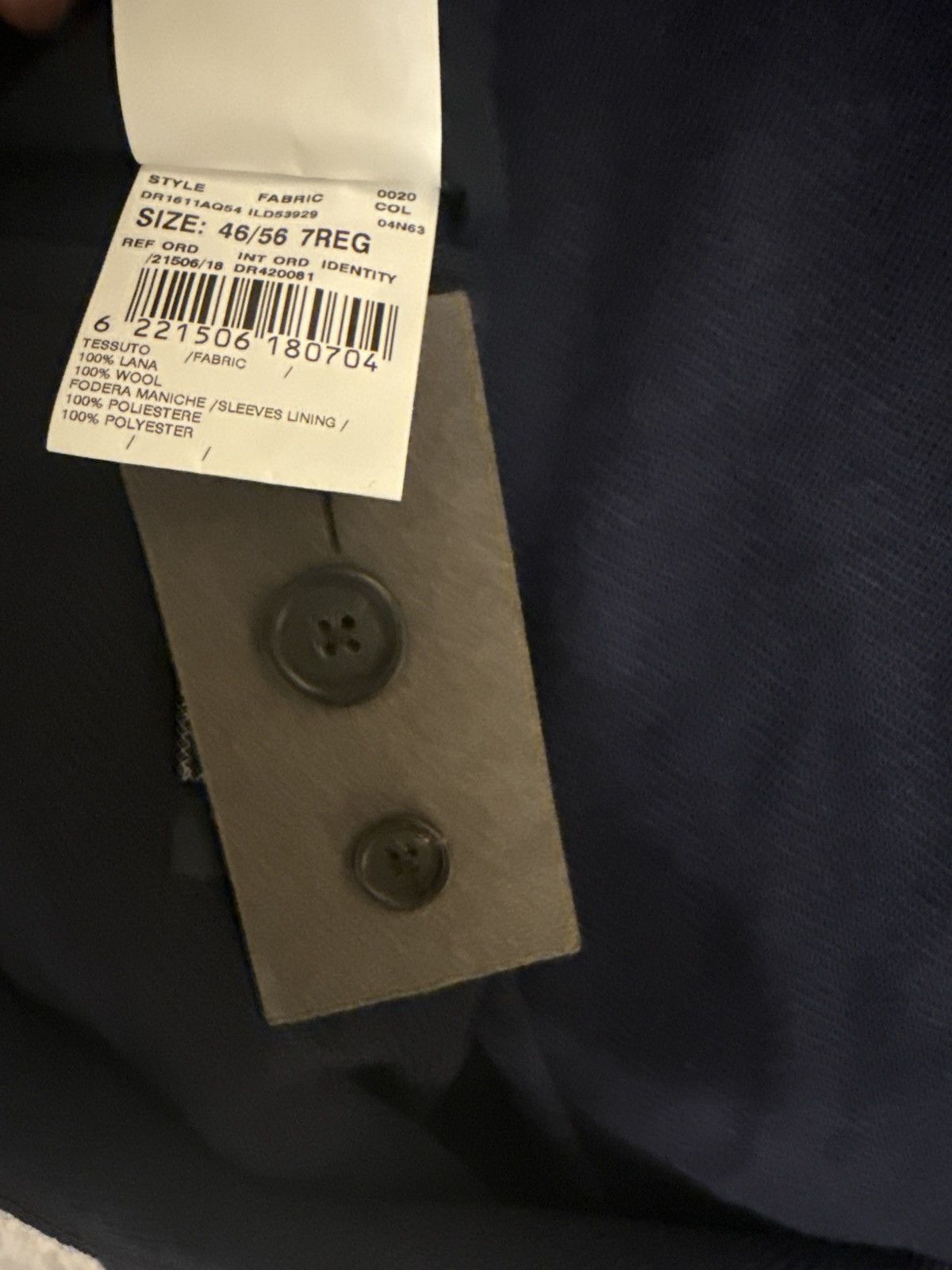 Drake's Drakes Navy Herringbone jacket blazer Size 46R - 9 Thumbnail