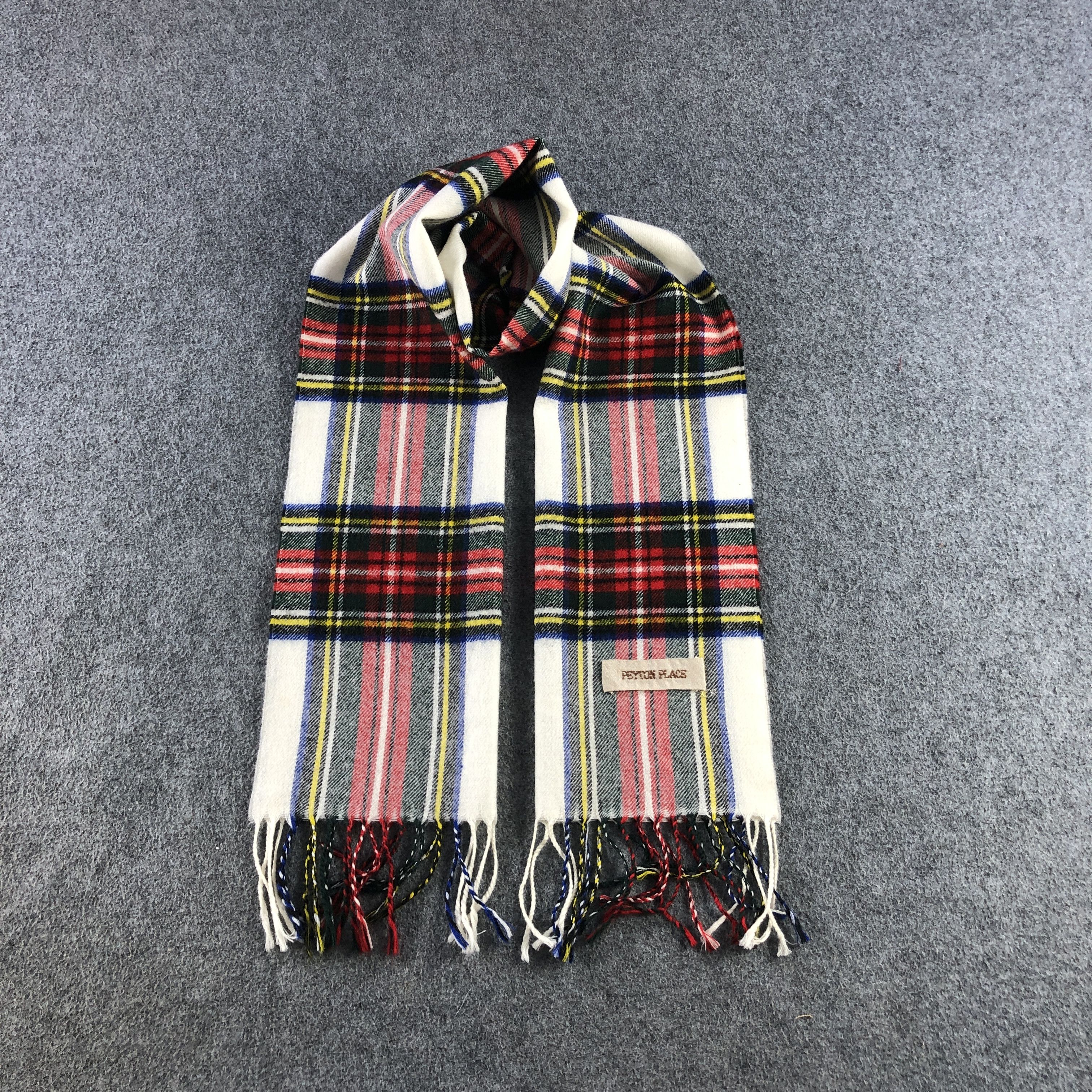 PPFM PPFM Tartan Wool Scarf Muffler V2872 Size ONE SIZE - 1 Thumbnail