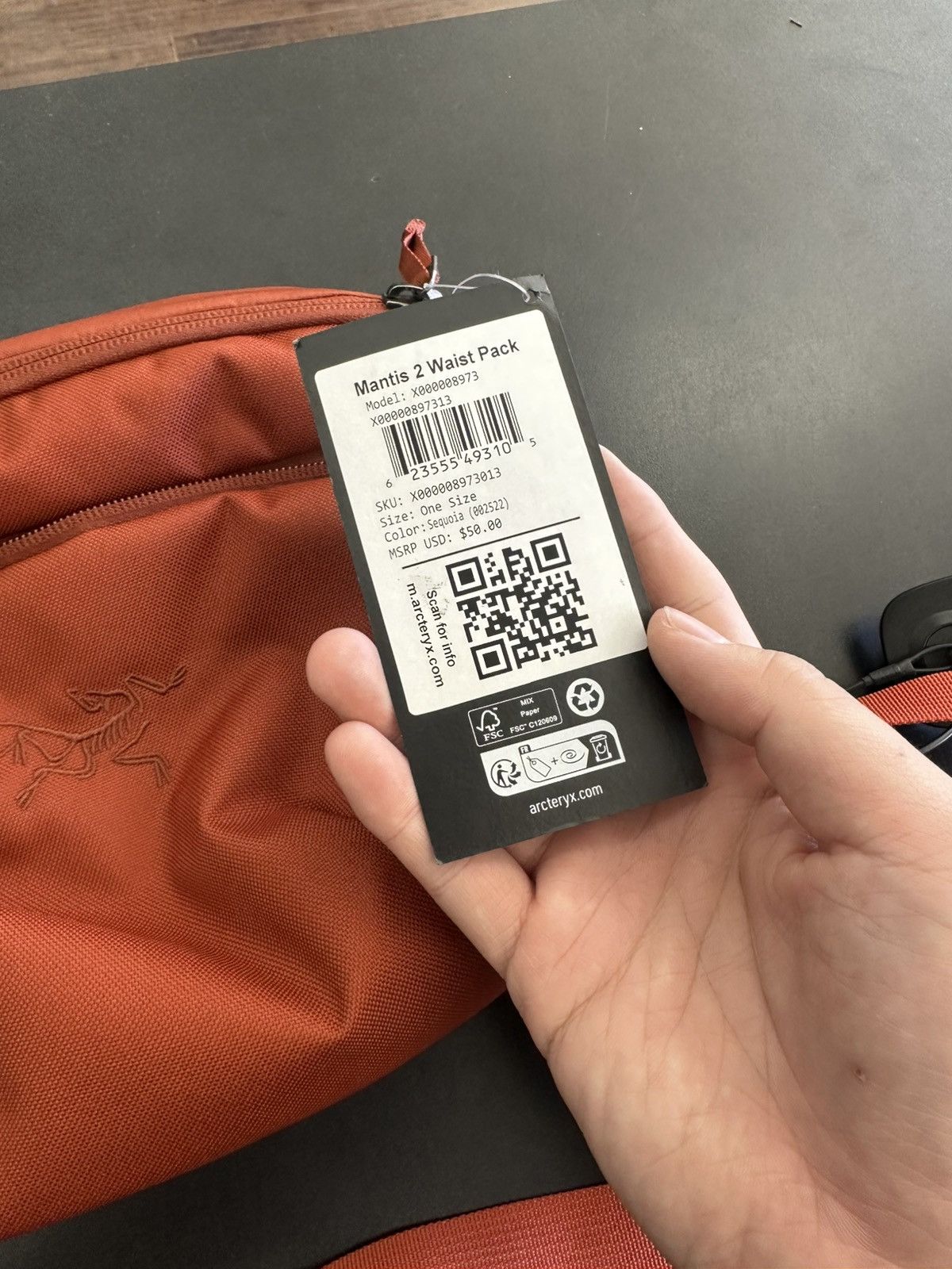 Arc'teryx arcteryx Mantis 2 Waist pack bag NEW SEQUOIA Size ONE SIZE - 3 Thumbnail
