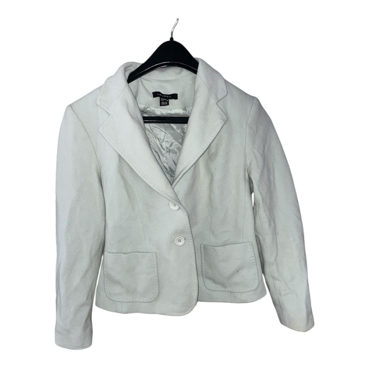 LOUBEN Louben Vintage Women’s Size 10 Wool Cashmere Blazer Jacket Size L / US 10 / IT 46 - 1 Thumbnail