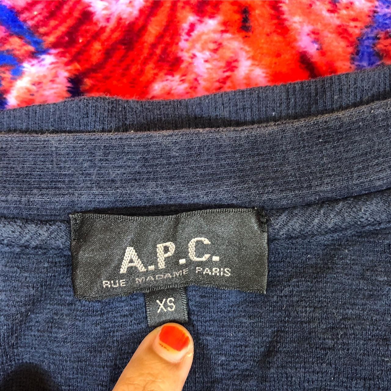 A.P.C. A.P.C APC RUE MADAME PARIS Cardigan Shirt Made In Japan Size XS / US 0-2 / IT 36-38 - 5 Thumbnail