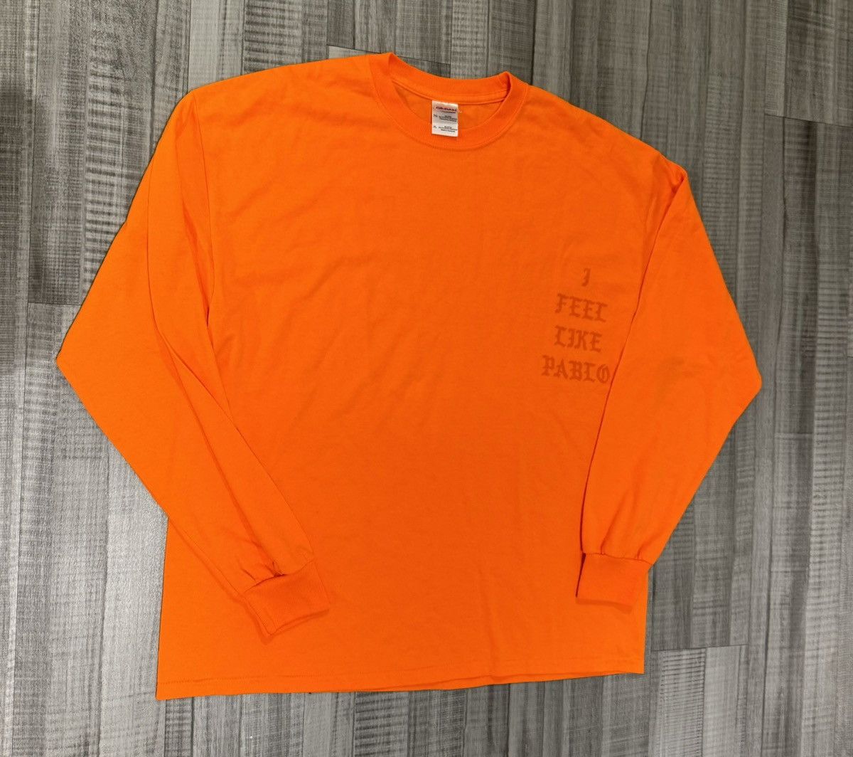 image of Kanye West Cancelled The Life Of Pablo Gov Ball Longsleeve XL in Orange, Men's