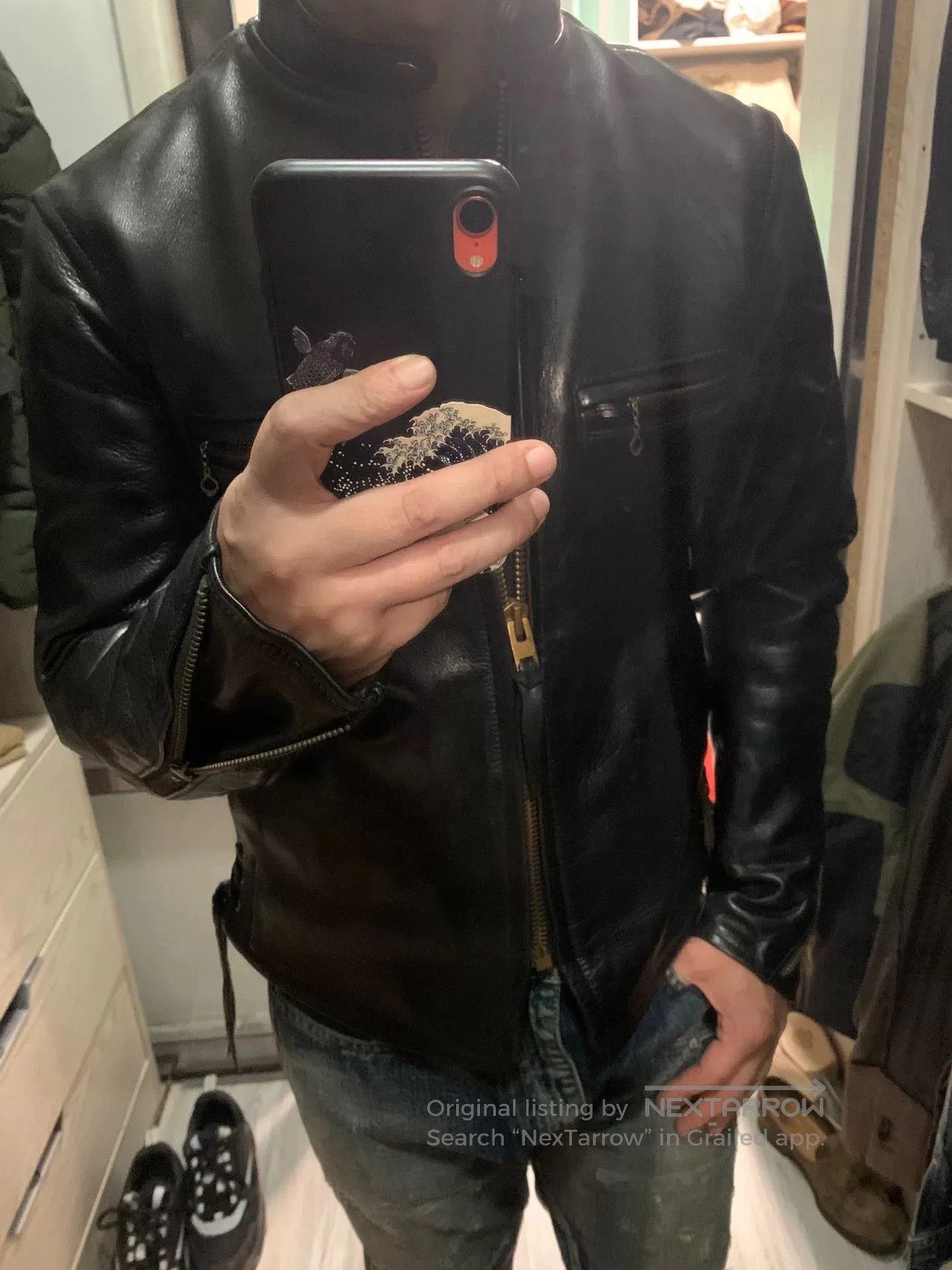 Y's handcrafted leather biker jacket in size 38. Size US M / EU 48-50 / 2 - 2 Thumbnail