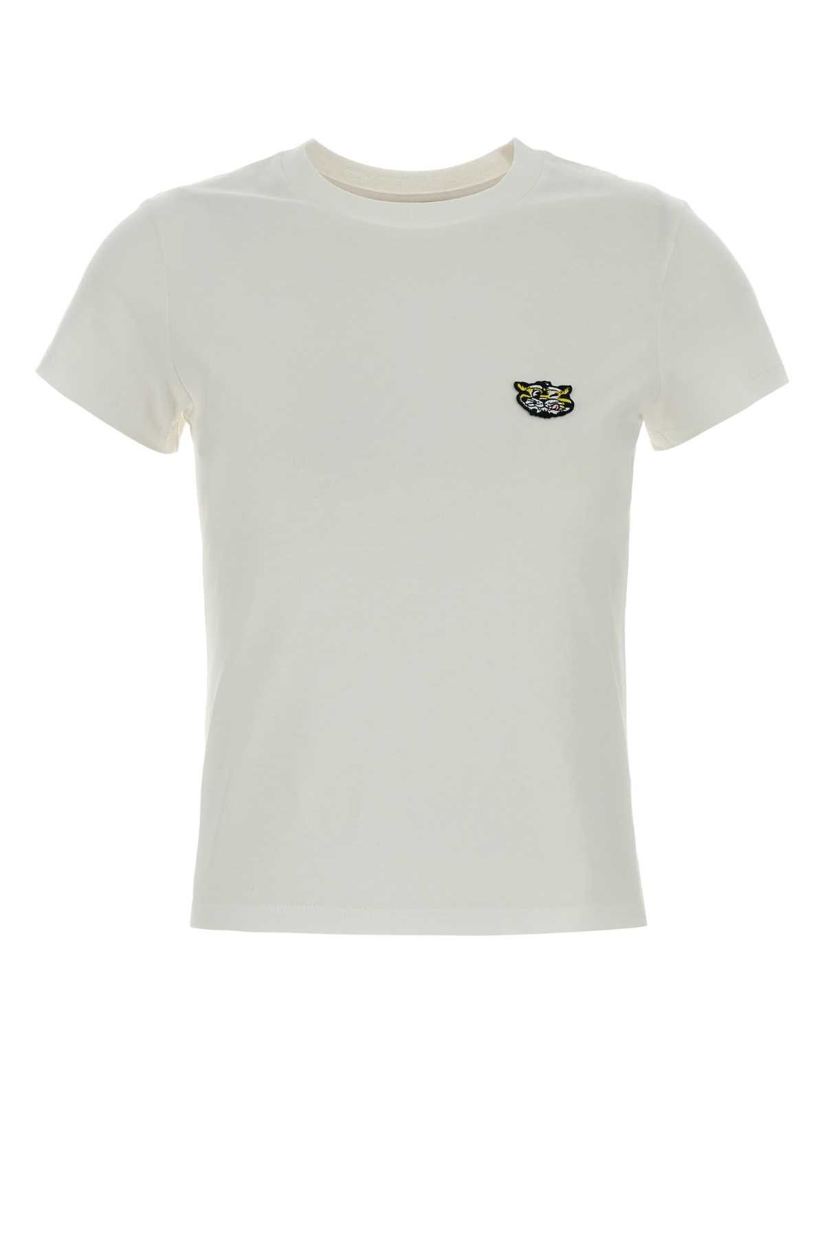 Kenzo White Cotton T-Shirt Size XS / US 0-2 / IT 36-38 - 1 Thumbnail