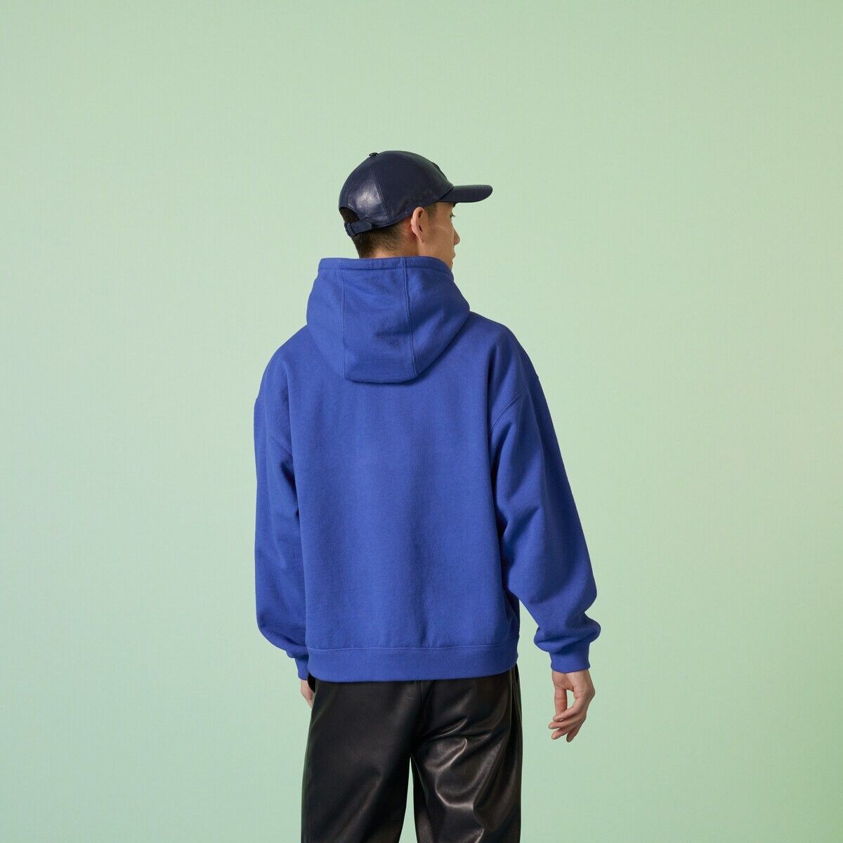 Gucci o1s1wg110225 Cotton Jersey Hooded Sweatshirt in Blue Size US S / EU 44-46 / 1 - 5 Thumbnail