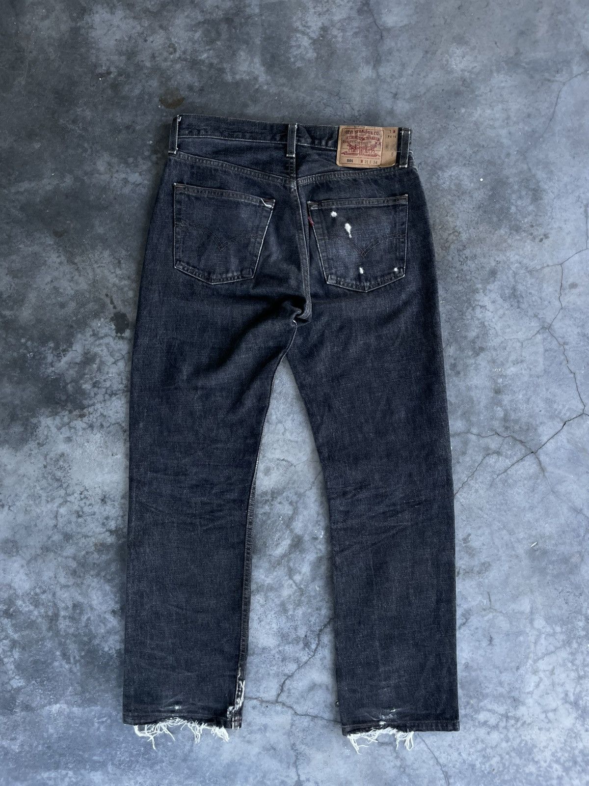 Levi's × Vintage VTG 90s Levi's 501 Superblack (Dark Grey) #553 Size US 31 - 8 Thumbnail