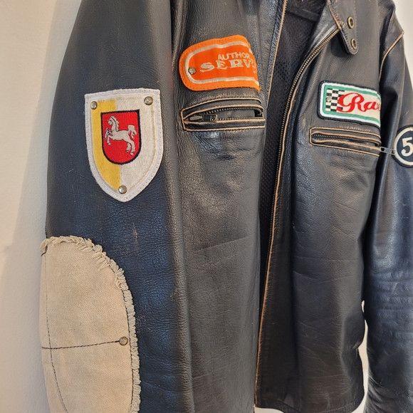 Vintage Rare Vintage Mens Leather Jacket Union Oil Patch - Size M Size US M / EU 48-50 / 2 - 3 Thumbnail