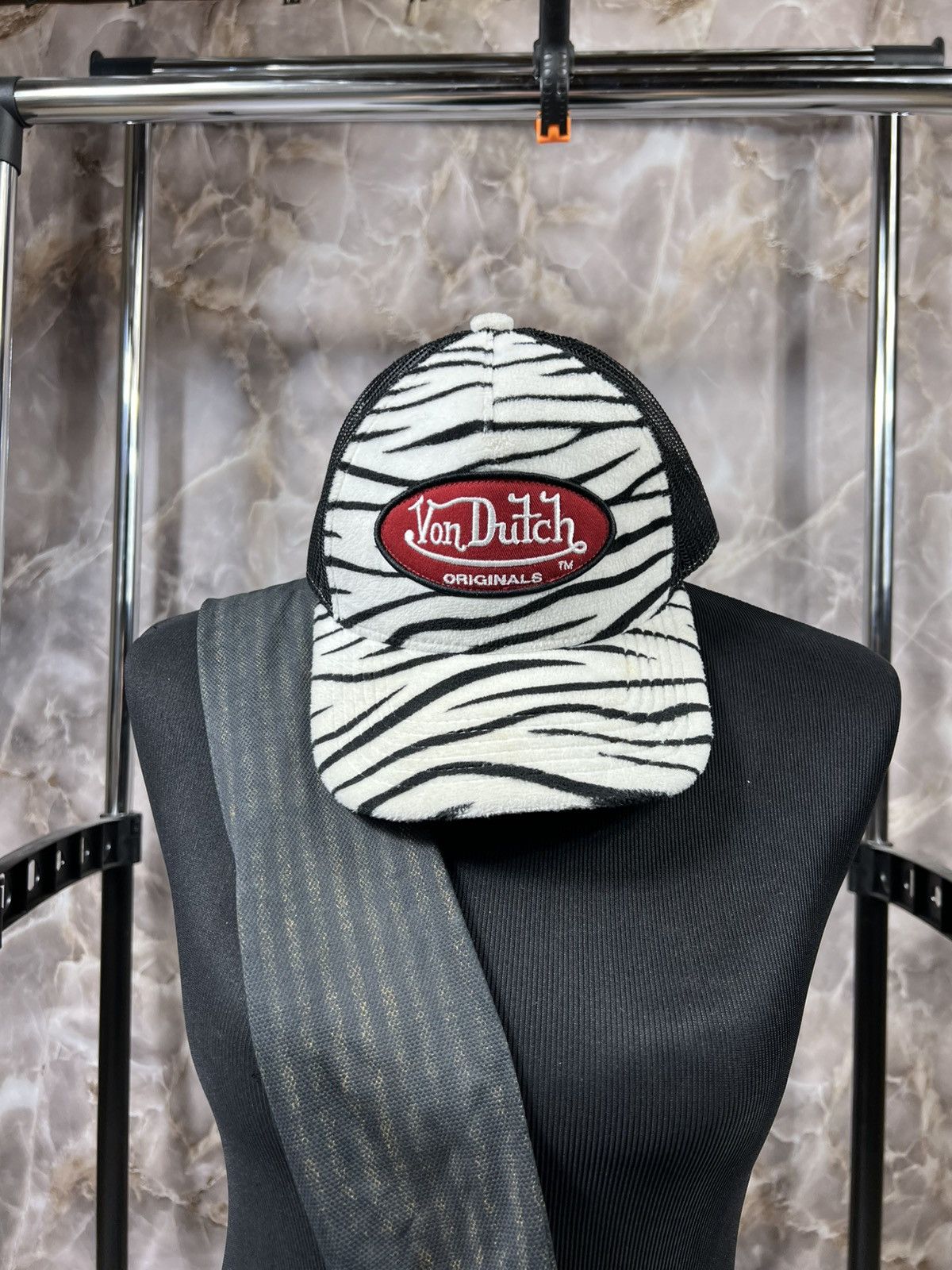 Vintage × Von Dutch Rare Von Dutch Fleece Mesh Y2kCap Size ONE SIZE - 2 Thumbnail