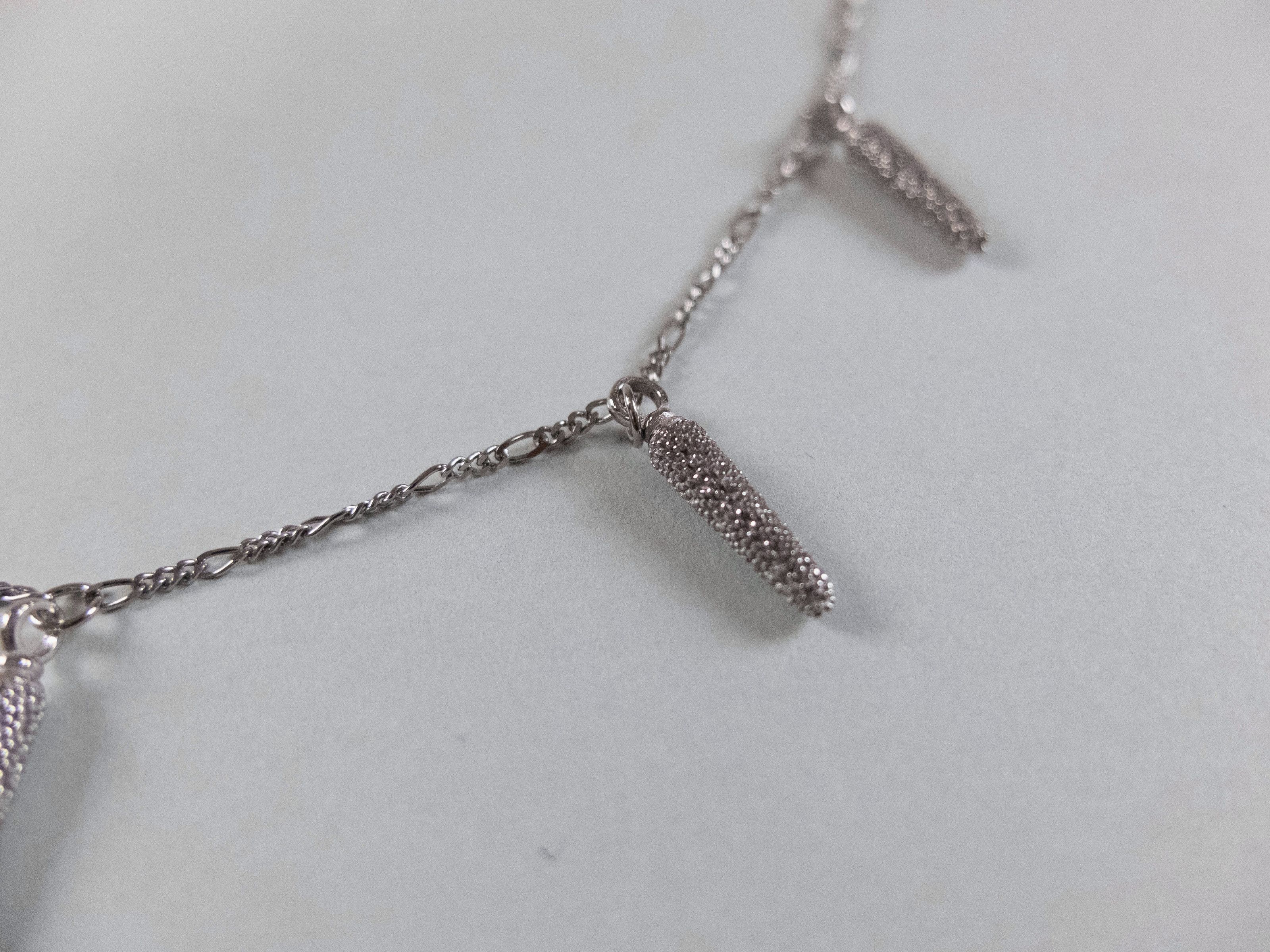 Bottega Veneta BOTTEGA VENETA Figaro sterling silver cones chain necklace q Size ONE SIZE - 5 Thumbnail