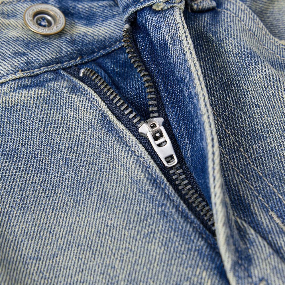 Japanese Brand × Jean Gradient distressed loose punk washed ripped patch jeans Size US 32 / EU 48 - 4 Thumbnail