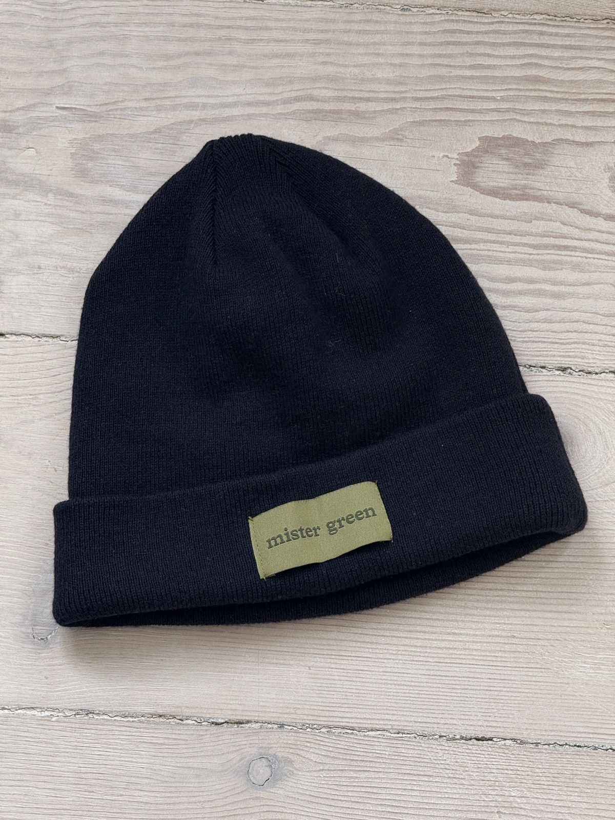 Mister Green Mister Green Wool Navy Beanie Size ONE SIZE - 1 Thumbnail