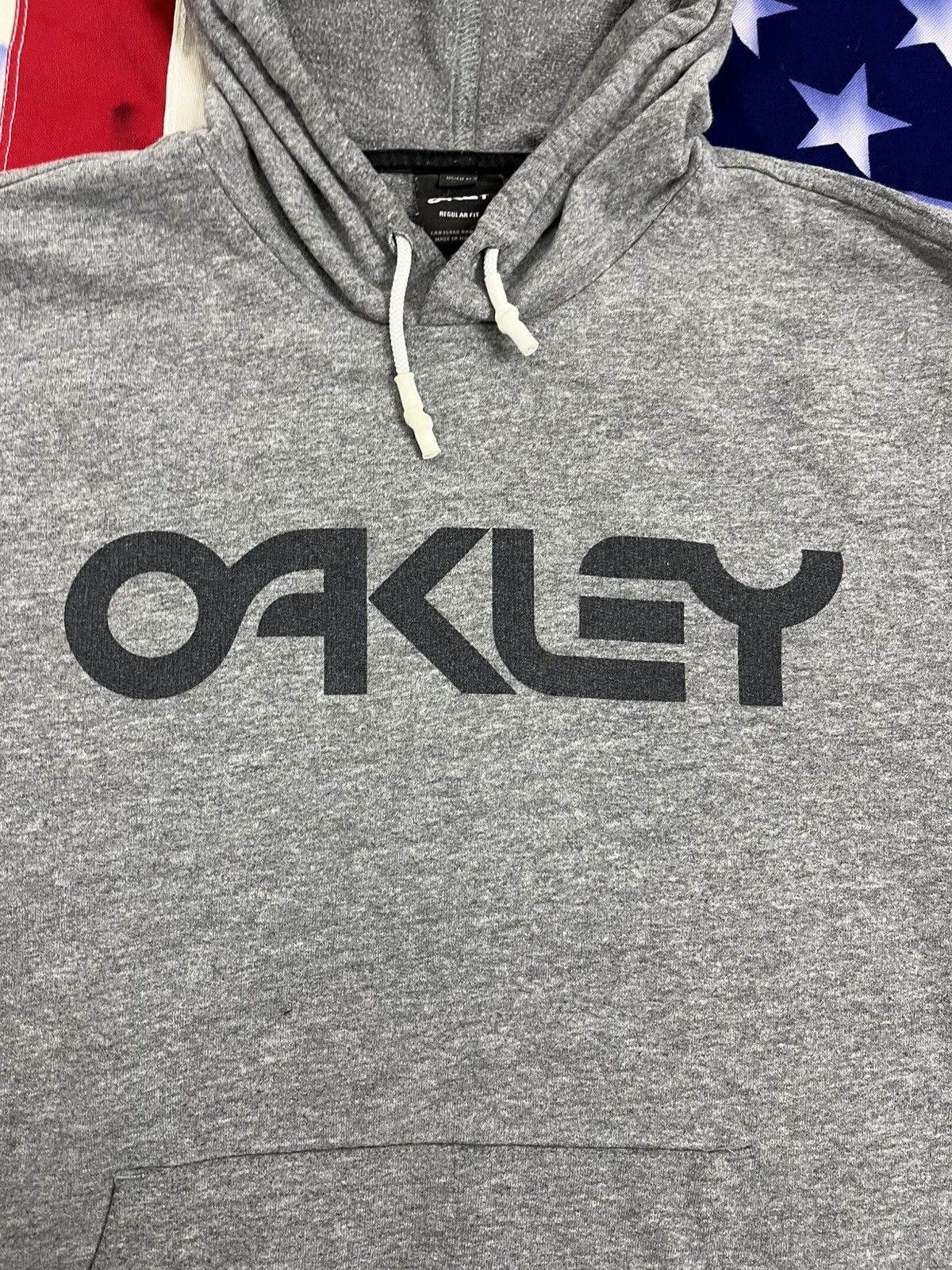 Oakley Oakley Gray Logo Hoodie Pullover Big logo Size US M / EU 48-50 / 2 - 4 Thumbnail