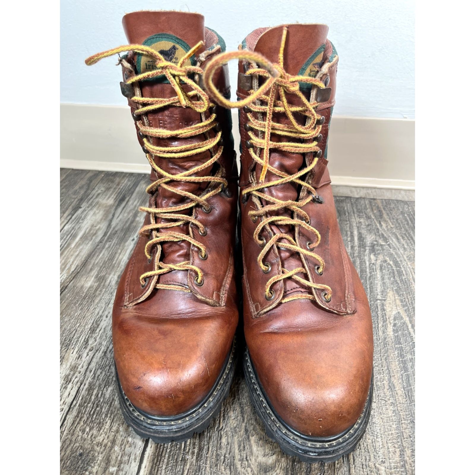 Vintage VINTAGE Irish Setter 09272 Boot Mens 8 EE Brown Leather Union Made In USA USA 90s Combat Leather Sole Mens Size US 8 / EU 41 - 2 Thumbnail