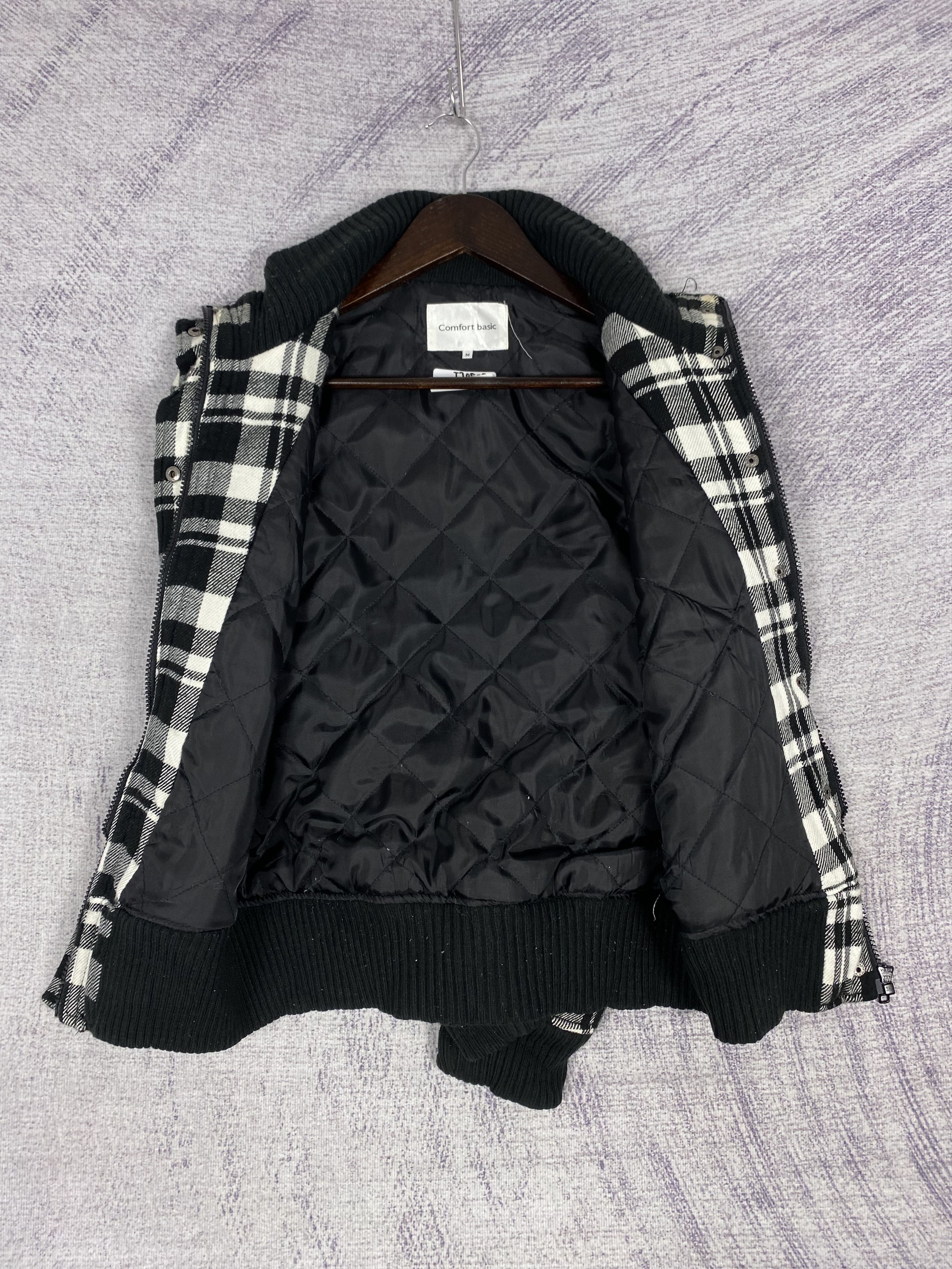 Japanese Brand Vintage Comfort Basic Checked Quilted Flannel Jacket Size US M / EU 48-50 / 2 - 6 Thumbnail