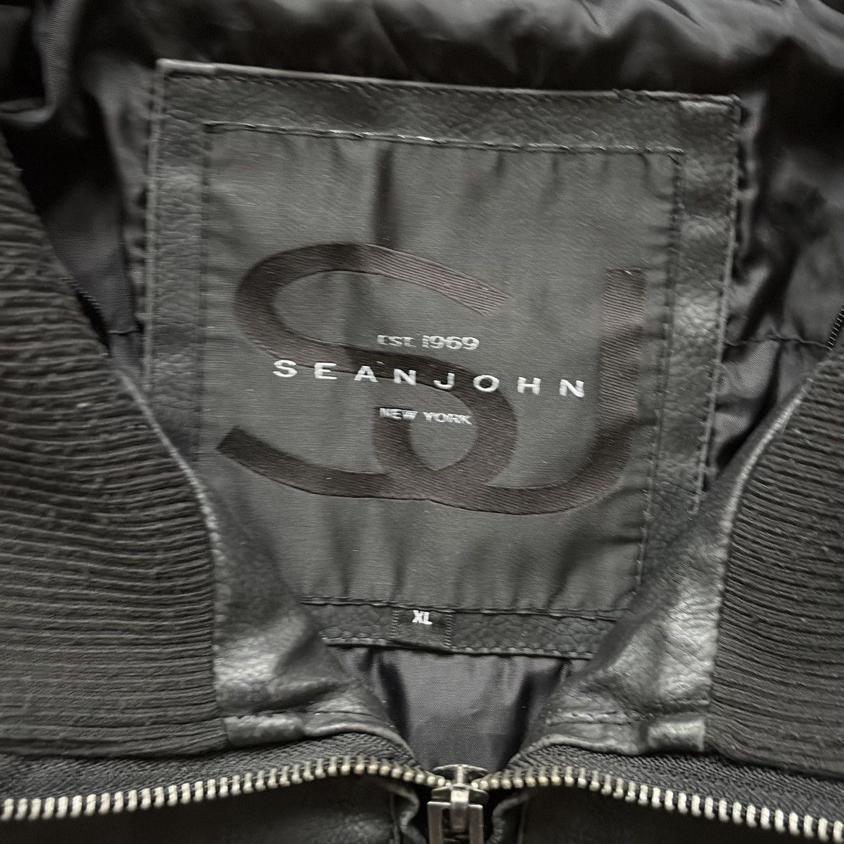 Sean John Sean John Faux-Leather Motorcycle Jacket Size US L / EU 52-54 / 3 - 3 Thumbnail