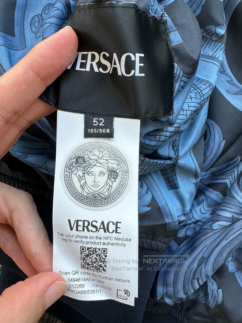 Versace Versace Reversible cotton jacket Size US L / EU 52-54 / 3 - 5 Thumbnail