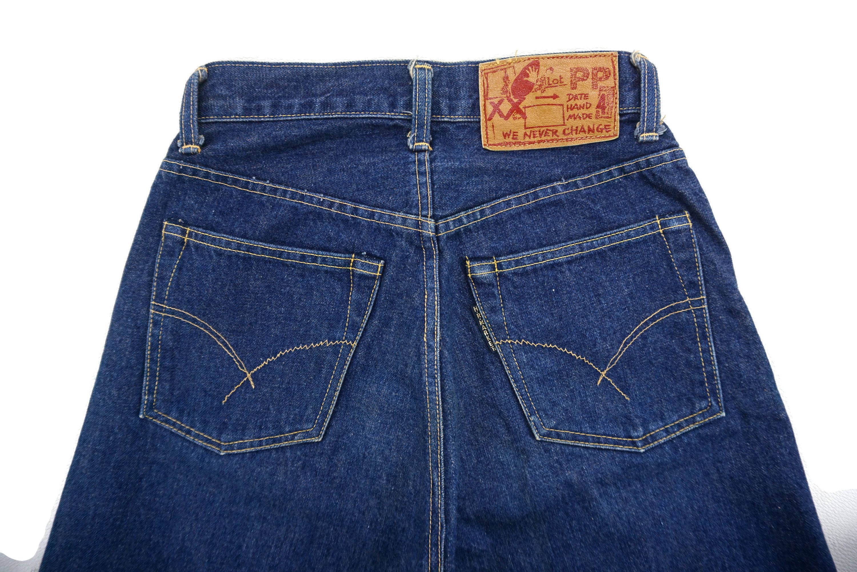 HOLLYWOOD RANCH MARKET HRM Hand Made Selvedge Jeans W26xL28 Blue Blue Ankle Denim Size 26" / US 2 / IT 38 - 12 Thumbnail