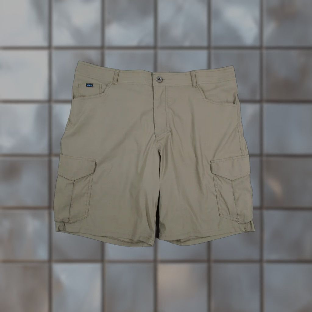 Vintage KÜHL Mens 40 Green Renegade Cargo Shorts Athletic Hiking Stretch Nylon Lightweight Quick Dry Pockets Size US 40 / EU 56 - 1 Thumbnail