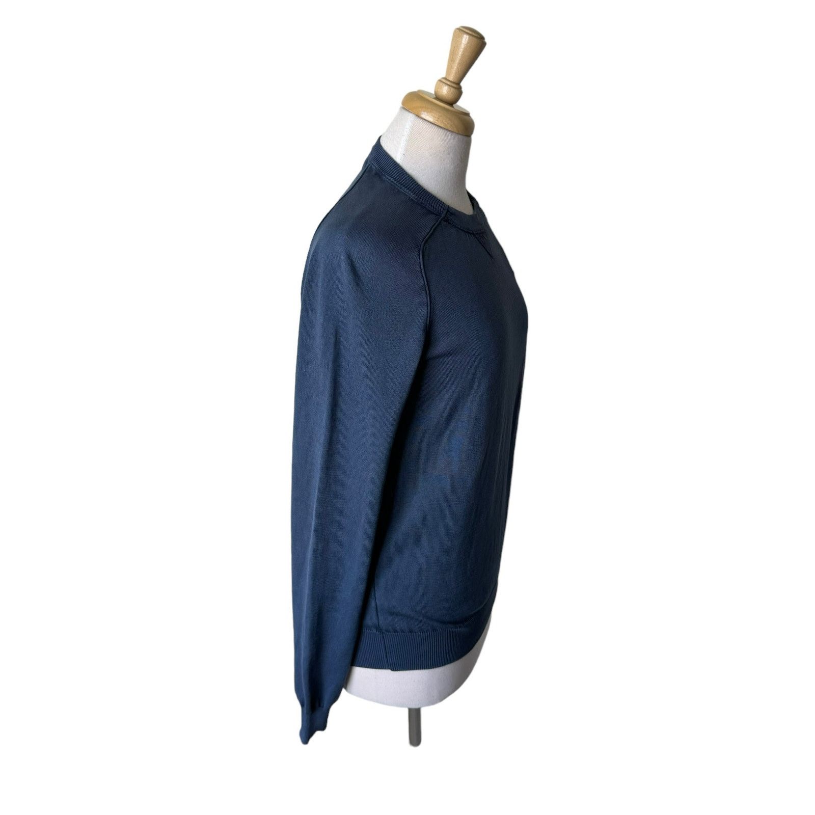 Other KANGRA 100% Cotton Crewneck Sweater Slate Blue Size 48 Size M / US 6-8 / IT 42-44 - 12 Thumbnail