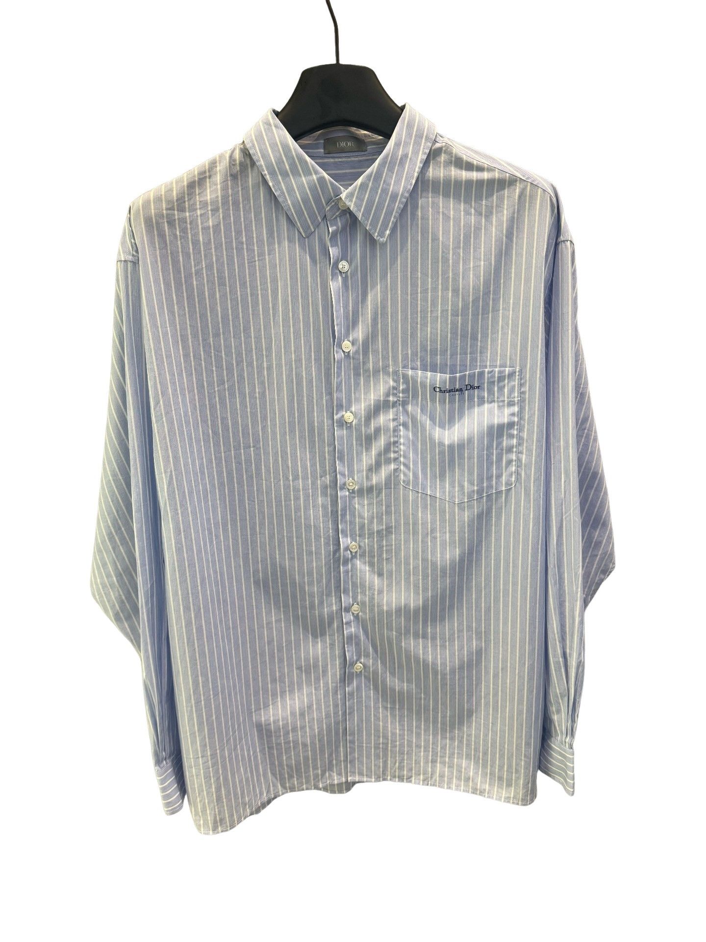Dior Dior Striped Cotton Shirt Size M Size US M / EU 48-50 / 2 - 1 Thumbnail