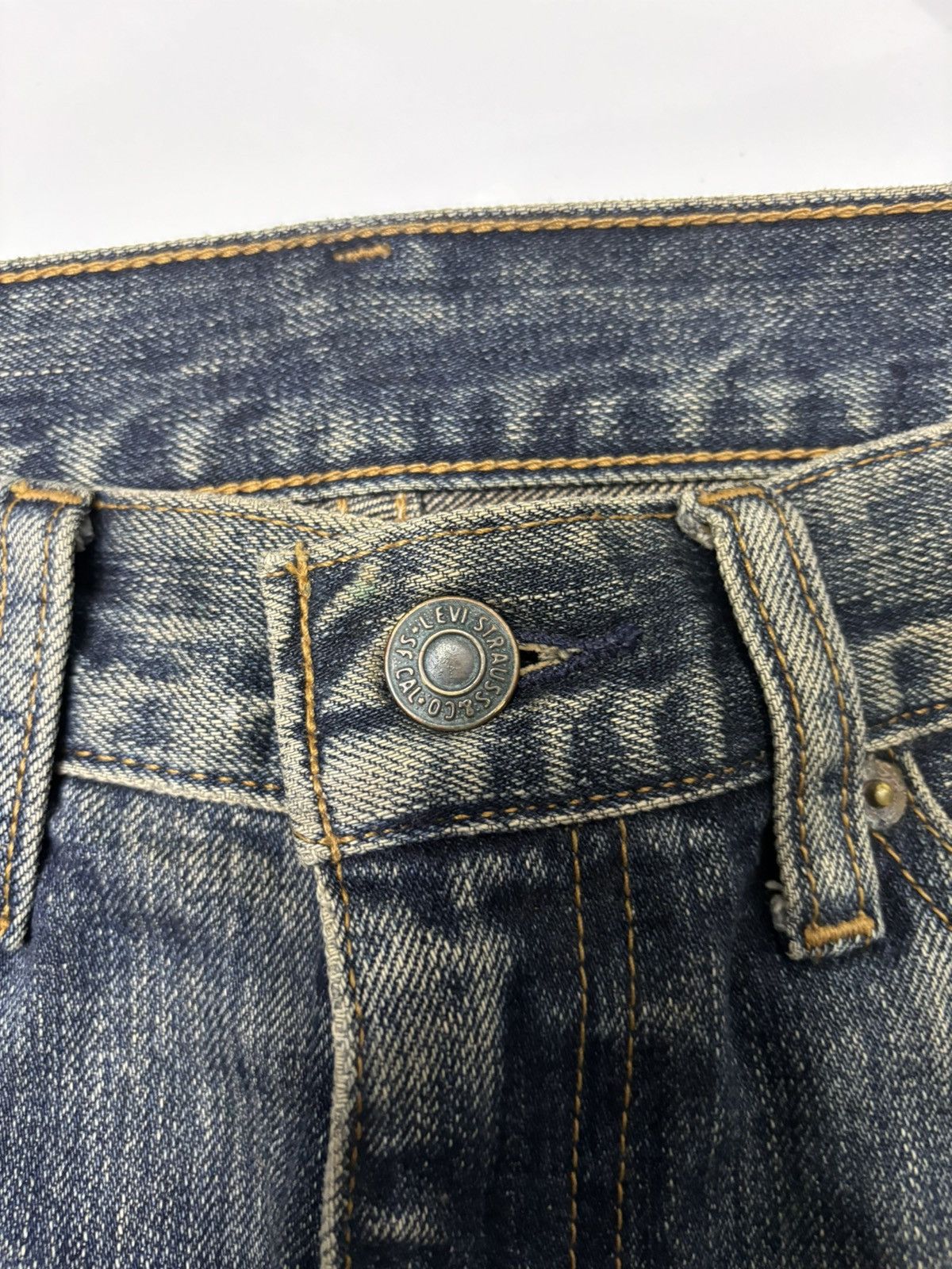 If Six Was Nine × Levi's 🔥VTG LEVIS 517 FLARE RUSTY DISTRESSED DENIM FLARED JEANS Size US 32 / EU 48 - 14 Thumbnail