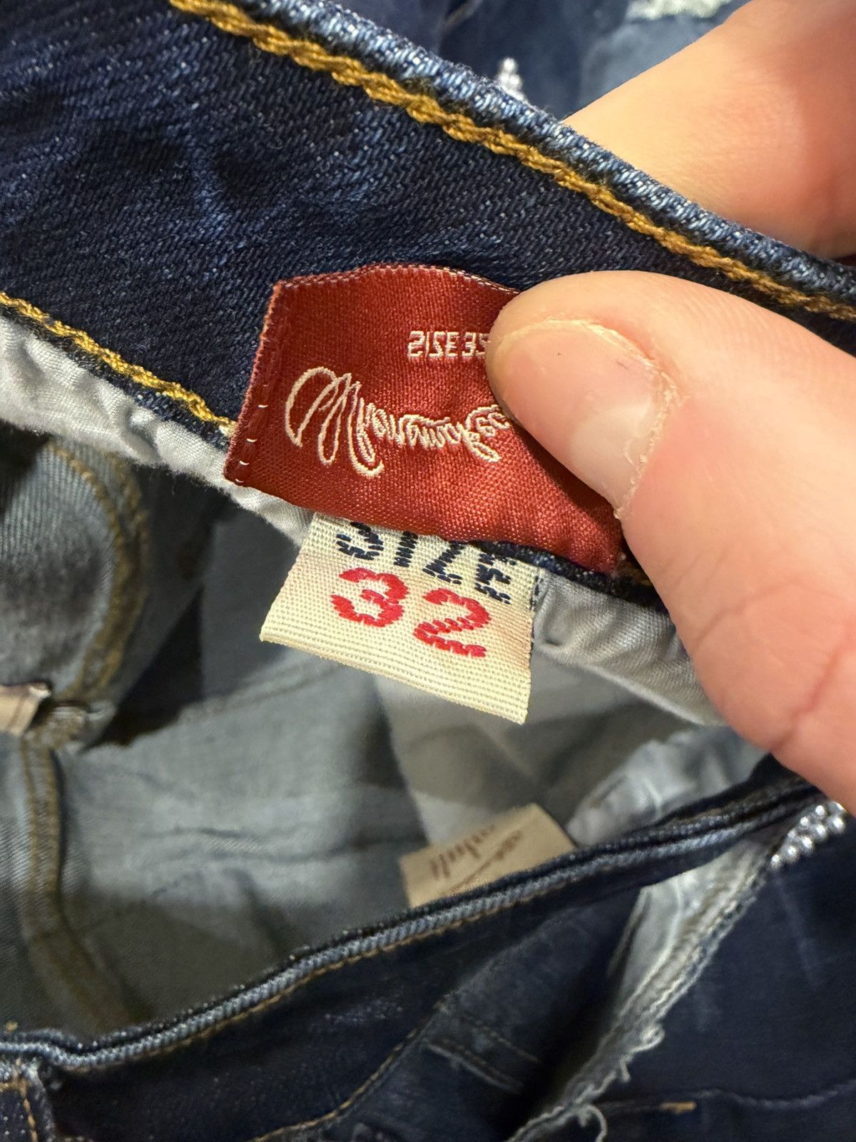 Whensmokeclears Fumi x WhenSmokeClears Pearl Blue Denim Jeans Size US 32 / EU 48 - 5 Thumbnail
