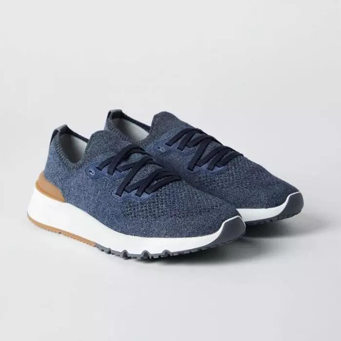 Brunello Cucinelli o1la1rc1a0425 Sneakers in Dark Blue Size US 7 / EU 40 - 1 Thumbnail