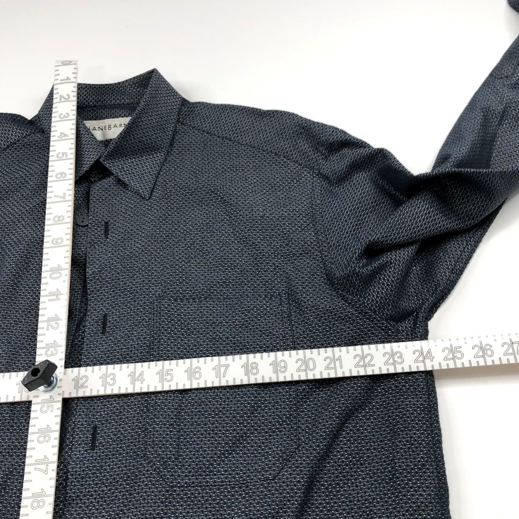 Vintage VINTAGE Jhane Barnes Shirt M Long Sleeve Blue Plaid Retro Modern Classic Casual Mens Shirt Size 40R - 4 Thumbnail