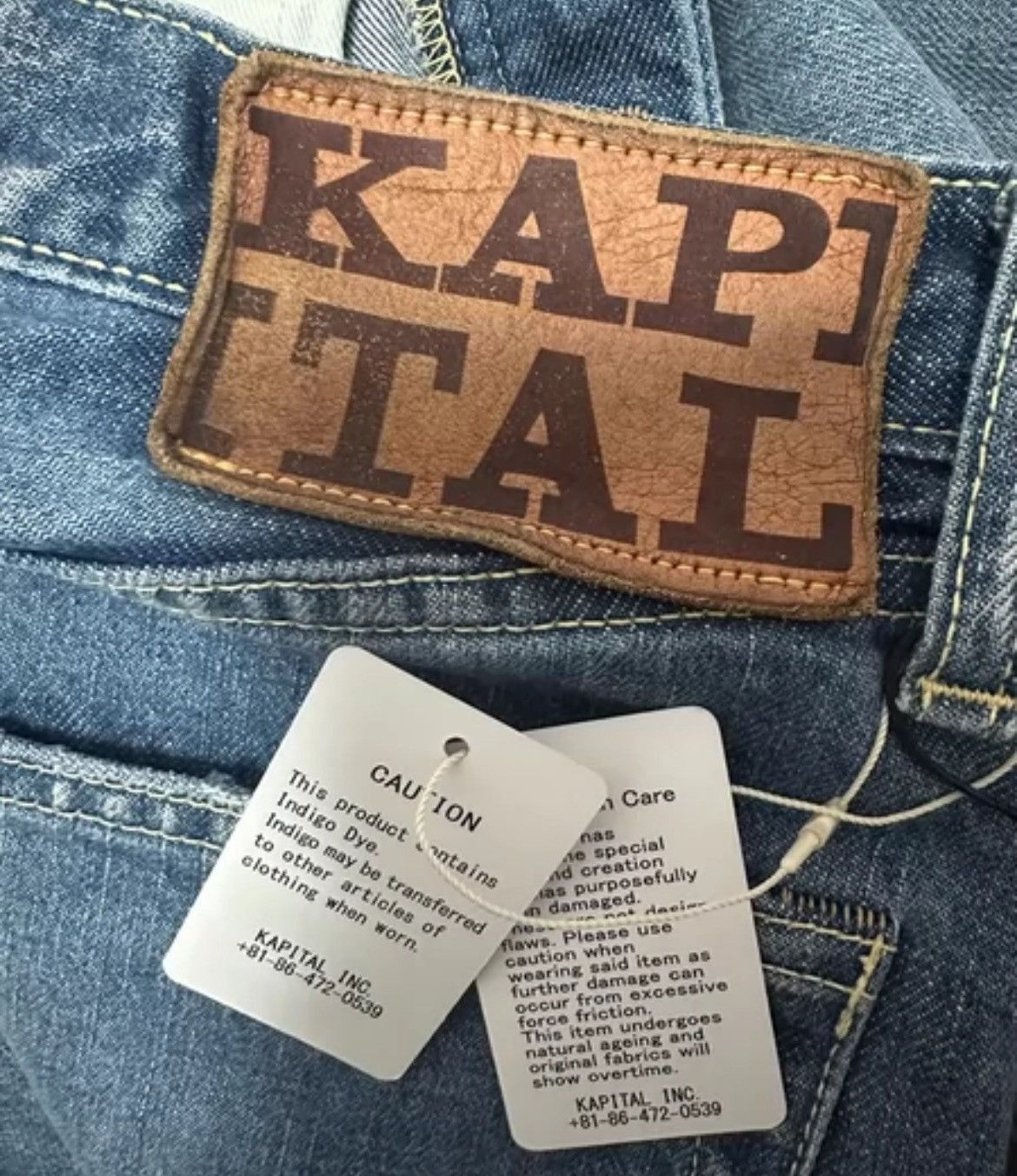 Kapital Kapital Hirata Vintage Wash Jeans And Pants - DMC-2508 Size US 32 / EU 48 - 5 Thumbnail