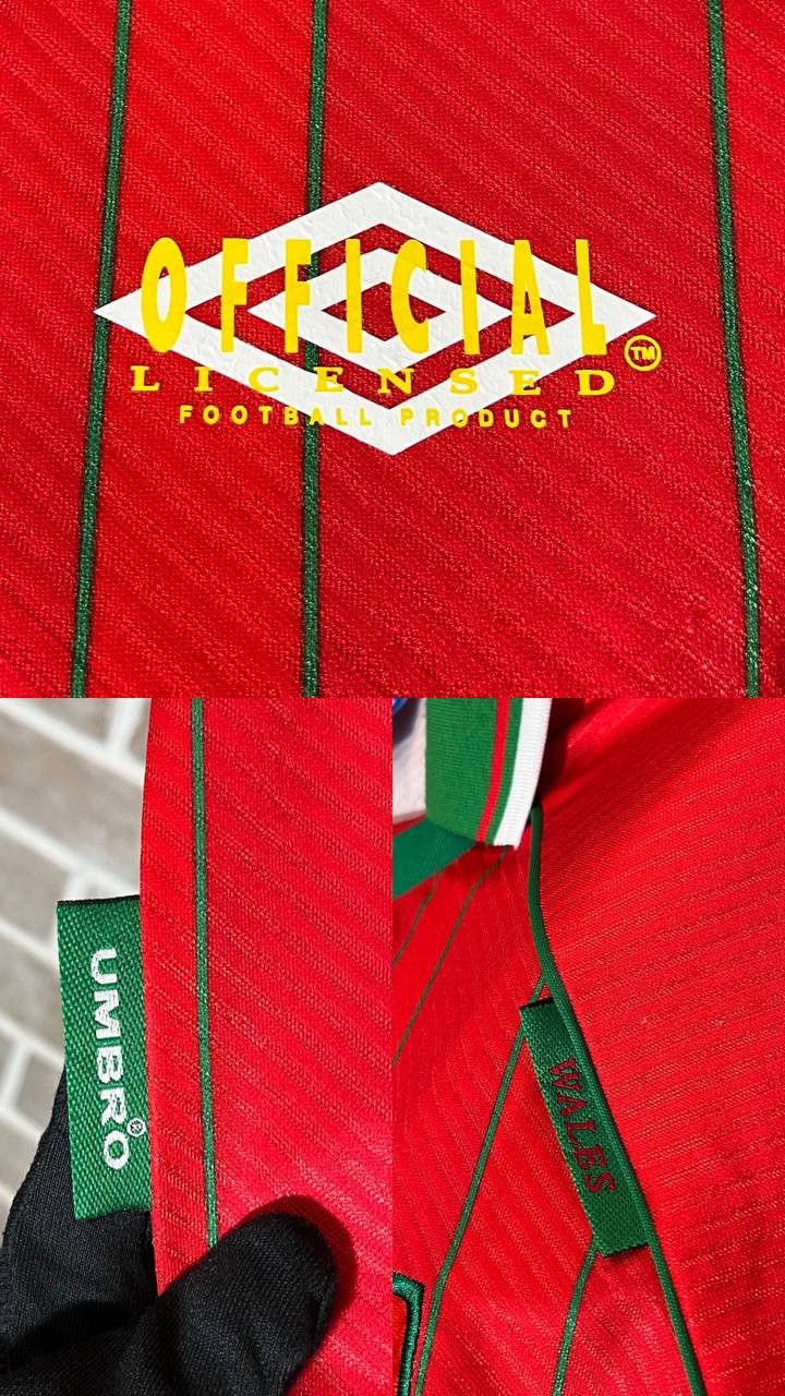 Umbro × Vintage Wales 1994-1996 Umbro Jersey home shirt WorldCup vintage 90s Size US XXL / EU 58 / 5 - 3 Thumbnail