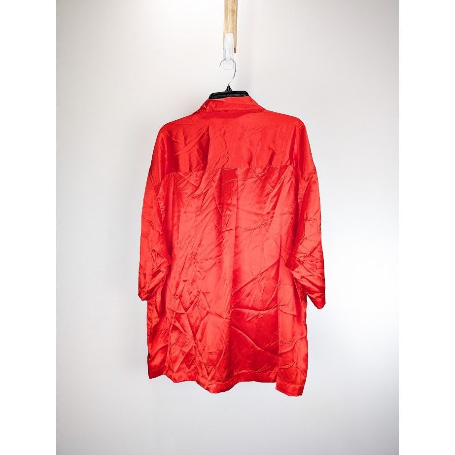 Balenciaga o1rshd1 Short Sleeve Shirt in Red Size US M / EU 48-50 / 2 - 11 Thumbnail