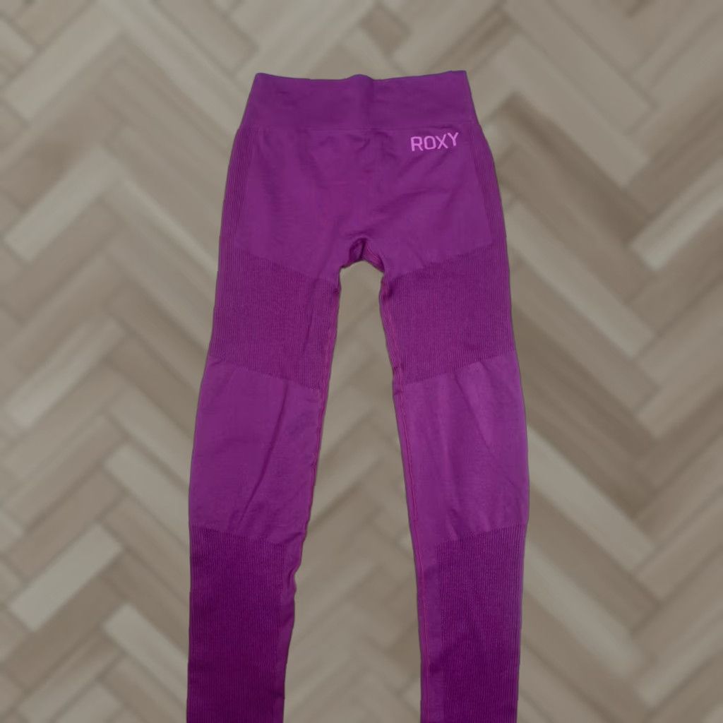 Vintage ROXY Leggings Womens XS Purple Casual Activewear Gym Yoga Beach #8111 Size 26" / US 2 / IT 38 - 1 Thumbnail
