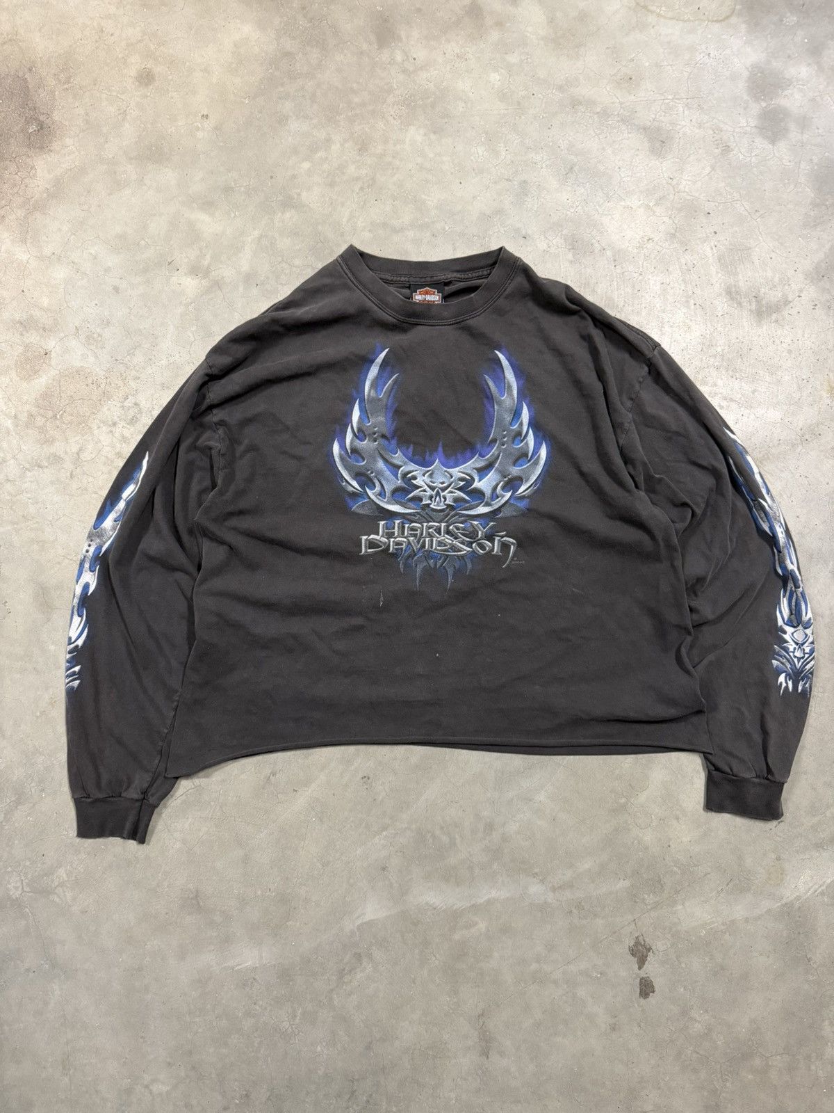 Vintage Vintage 2002 Harley Long Sleeve Size US XL / EU 56 / 4 - 2 Thumbnail