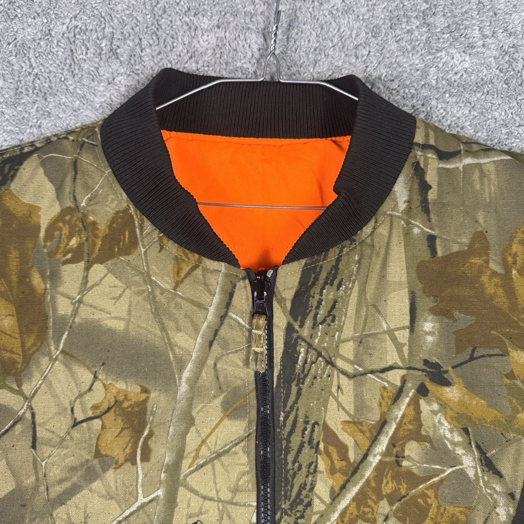 Vintage Bob Allen Vest Mens XL Hunting Club Real Tree Hardwoods Reversible Camo 3D Size US XL / EU 56 / 4 - 4 Thumbnail
