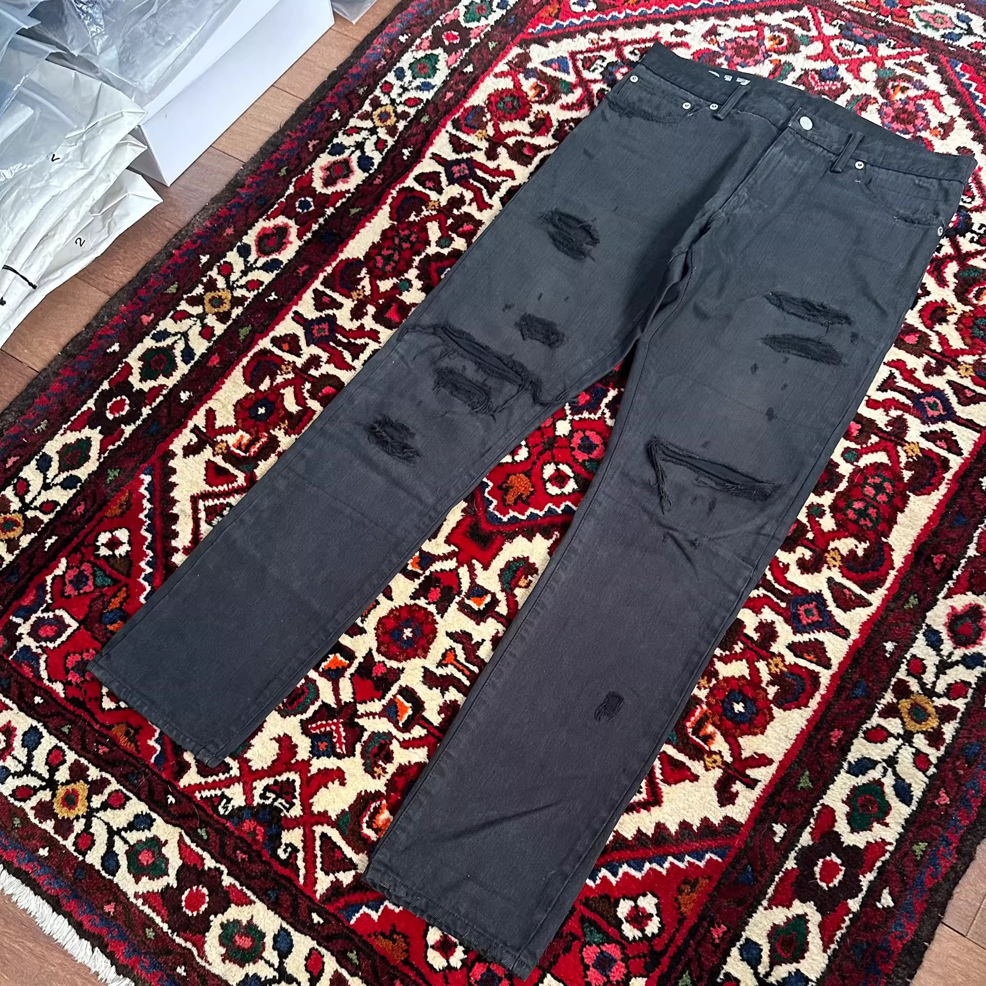 Visvim Visvim 20ss Distressed Black Jeans Size US 34 / EU 50 - 5 Thumbnail