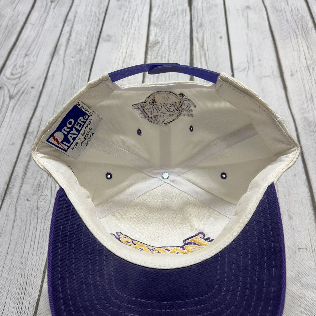 NBA × Pro Player × Vintage Vintage Los Angeles Lakers hat Size ONE SIZE - 5 Thumbnail
