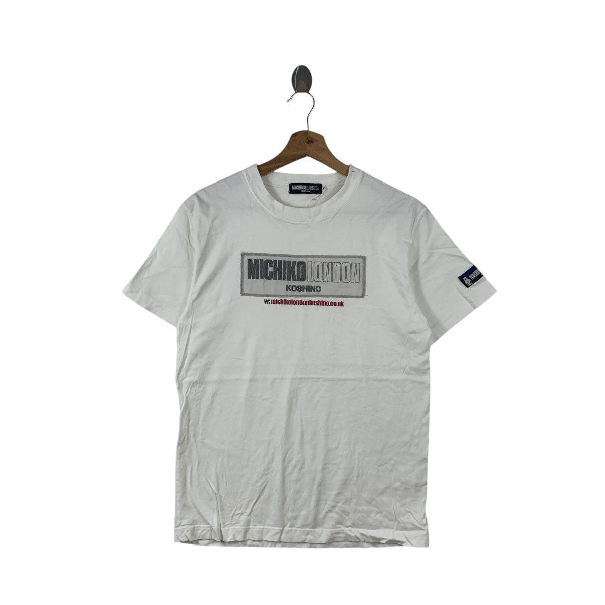 Vintage MICHIKO LONDON KOSHINO Box Logo Tee Shirt Top