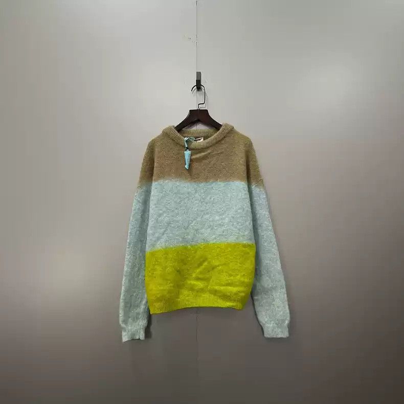 Acne Studios Color blocking wool knitted sweater